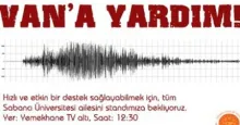 Van için dün ve bugün toplanan yardımlar ihtiyaç sahiplerine ulaştırılmak üzere bugün yola çıktı!
