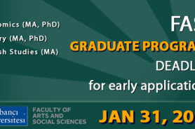 Early Applications to Graduate School of Social Sciences for Fall 2014 Resmi