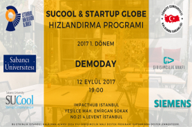 Girişimciler SUCool DemoDay’da Sahnede Resmi