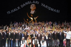 20. yaşı ile Türkiye Halk Dansları Yarışması SGM'de yapıldı Resmi