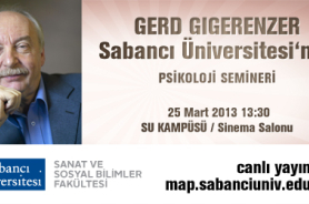 Gerd Gigerenzer'den Psikoloji Semineri Canlı Yayın Resmi