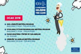 EDU Ocak ayı sertifika programları kayıtları başladı!    Resmi