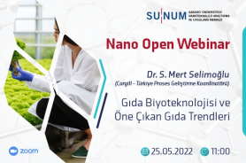 Nano Open Seminer Serisi'nin yeni konuğu Dr. S. Mert Selimoğlu Resmi