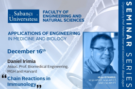 Daniel Irimia'dan "Chain Reactions in Immunology" semineri  Resmi