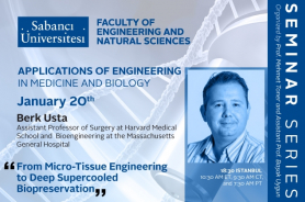 Berk Usta'dan "From Micro-Tissue Engineering to Deep Supercooled Biopreservation" semineri  Resmi