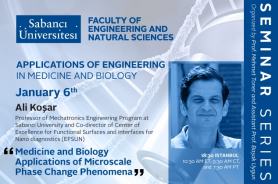 Ali Koşar'dan "Medicine and Biology Applications of Microscale Phase Change Phenomena" semineri Resmi