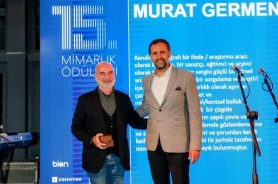 Öğretim Üyemiz Murat Germen'e TSMD Mimarlığa Katkı Ödülü Resmi