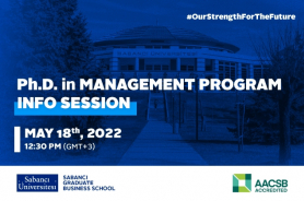 You are invited to the Ph.D. in Management Program Information Session Resmi