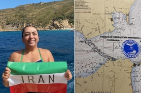 Our Faculty Member Raha Akhavan swam the Strait of Gibraltar Resmi