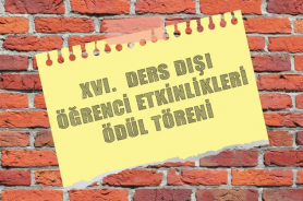 16. Ders Dışı Öğrenci Etkinlikleri Ödül Töreni Resmi