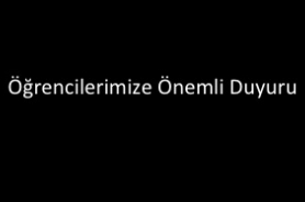 1-2 Haziran tarihli Final Sınavları Resmi