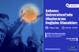 Sabancı Üniversitesi’nde Uluslararası Değişim Olanakları webinarı Resmi