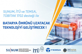 SUNUM, İTÜ ve TEMSA ortaklığındaki proje ile batarya ömrünü uzatacak teknoloji geliştirilecek Resmi