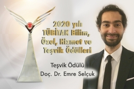 TÜBİTAK Incentive Award to our faculty member Emre Selçuk Resmi