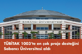 Sabancı University receives support for the highest number of projects in TÜBİTAK 1003  Resmi
